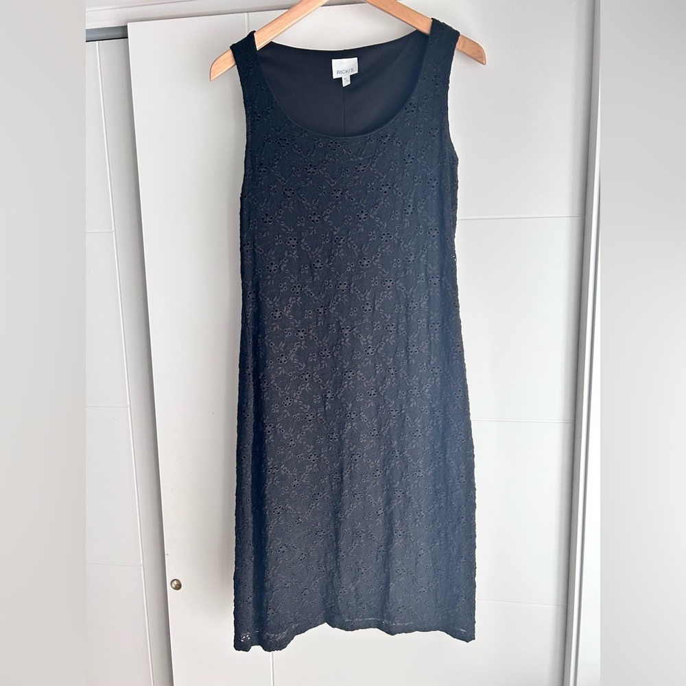 Black lace Fitted Dress